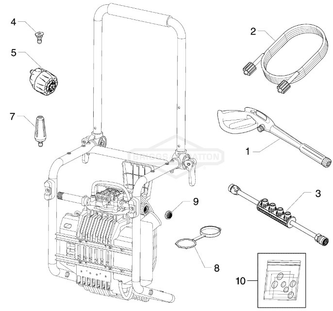 Husqvarna 3200 psi model 020798-01 power washer replacement parts & manual